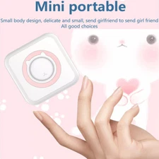 Inkless Mini Pocket Thermal Printer Wireless Photo Maker Machine or Label Paper
