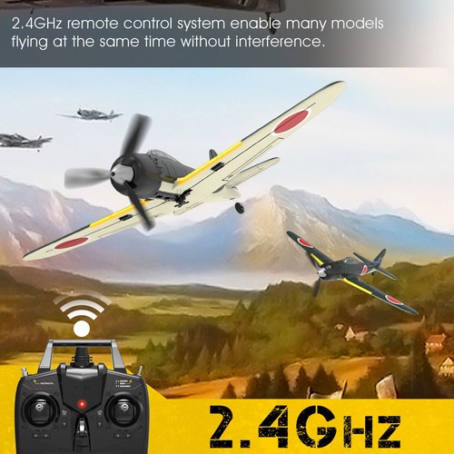 VOLANTEX 2.4G A6M Zero fighterRemote 4CH Control Aerobatic RTF RC Airplane Toy - Picture 4 of 12