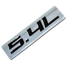 Chromeblack Metal 5.4l Engine Race Motor Swap Badge For Trunk Hood Door