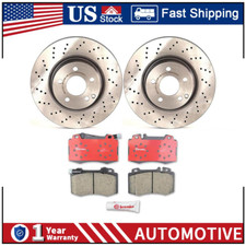 Brembo Front Brake Rotors and Pads Ceramic For 2004 2005 Mercedes-Benz SL500 PZ