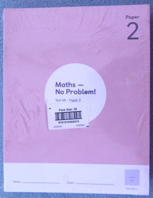 Maths No Problem Question Paper, Test 4B Paper 2, Pk Of 30, New Sealed