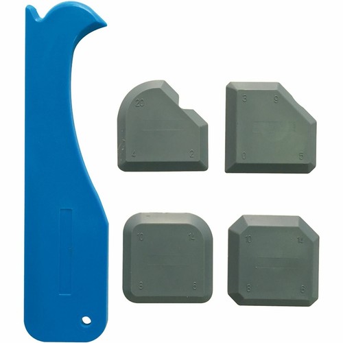 Silverline 5pc Sealant Tool Smoothing Silicone Grout Spreader Caulk 343837 - Picture 2 of 2