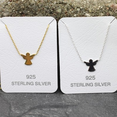 Protection Angel Necklace for Kids Girls Ladies Women Real Silver 925 with Chain