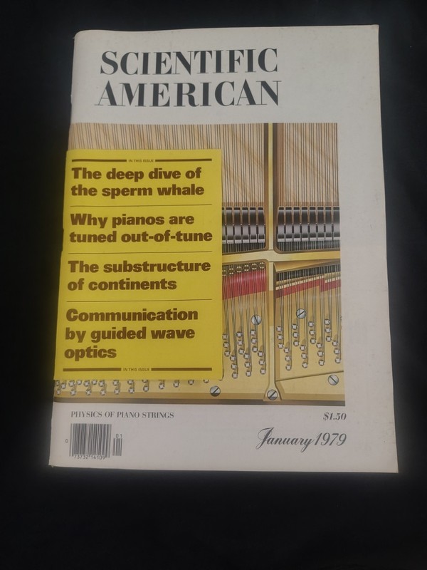 Scientific American Magazine January 1979 Physics of Piano Strings 