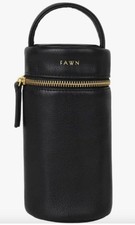 NEW FAWN DESIGN The Bottle Bag Insulated Leather Daycare Travel Baby Bottle Bag