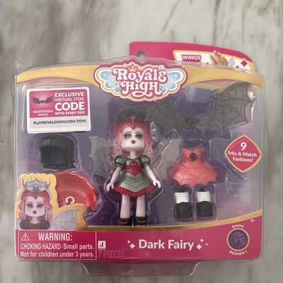 JAZWARES Royale High 7pc Dark Fairy Series 1 Mini Figures Nightshade Wings Code