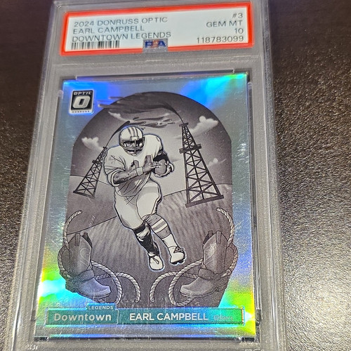Earl Campbell #3 2024 Panini Donruss Optic Downtown Legends card