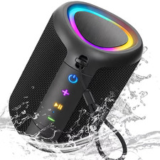 Portable Bluetooth Speaker, IPX5 Waterproof Bluetooth Speakers with Loud Stereo 