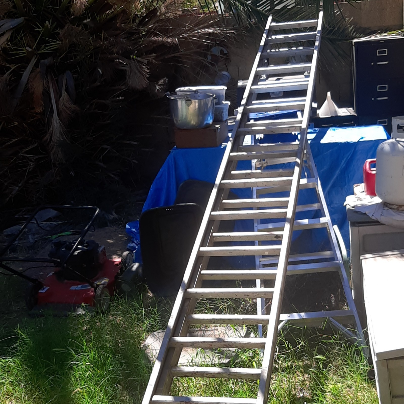 Industrial Aluminum Straight Ladder Heavy Duty Extension for Construction Work