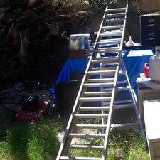 Industrial Aluminum Straight Ladder Heavy Duty Extension for Construction Work