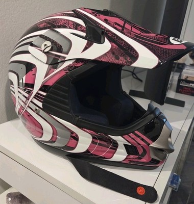 Womens Xs Bilt Clutch Dot 2 Helmet Motorcross Riding Pink FMVSS #218