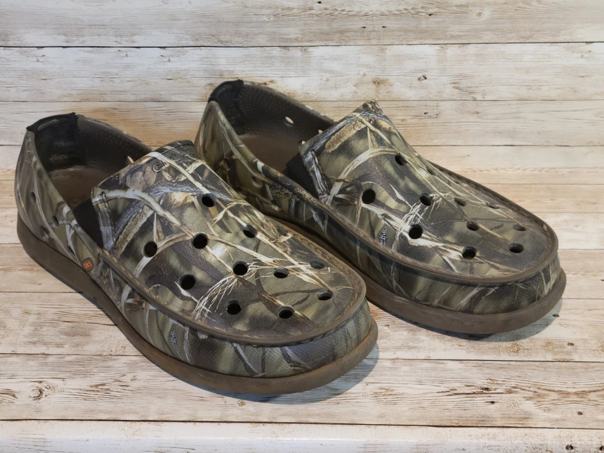 Johnnie-O Mens Camo Canvas Slip On Sneakers Grey Olive Camouflage Loafers SWIMS Men main image 4