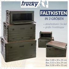 Storage Box Auswahl Camping Klappbox Klappkiste faltbar Gr&uuml;n Storage Box trucky
