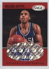 1999 Sage Auto Red 548/999 Michael Ruffin #A44 Auto n8a