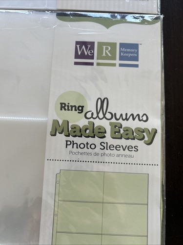We R Memory Keepers 4x4 (10 pages) 2 Ring Album Photo Sleeves & 4x6 (25 pages) - Picture 7 of 10