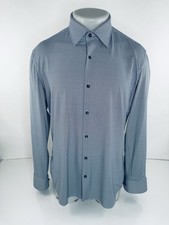 HUGO BOSS - Performance Geometric Slim Mens 42 / L / 16.5 Shirt - EXCELLENT