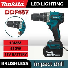 Makita DDF487 Brushless Drill,Exclusive kit with metal cartridge up to 13 mm