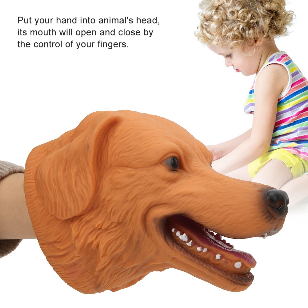 High Simulation Animal Hand Puppet Model For Kids Storytelling Toy Trending