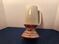 Schlitz 1960s Pedestal Style Tankard White/Brown