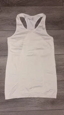 Zyia Active Size Small White Tank Top Halter Back Stretch Athletic 