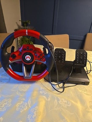 Hori Nintendo Switch Mario Kart Racing Wheel Pro Deluxe with pedals