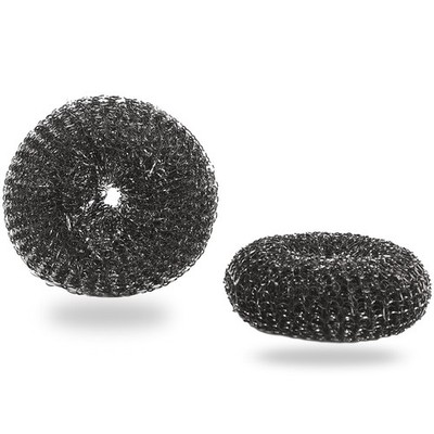 2 Stainless Steel Wool BBQ Grill Scrubber Replacement Scouring Pads Heavy Duty