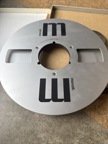 Carrete vacío MAXELL MR-10 caja original metal 267 mm 10 pulgadas. USADO JAPÓN - Imagen 9 de 17