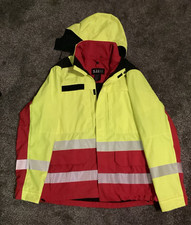 5.11 Hi-Visibility Reflective Hooded Safety Jacket 2XL Yellow/Red Used