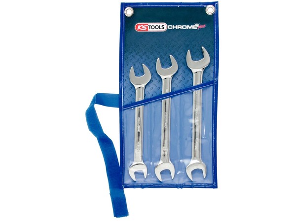 KS Tools 518.0743 Chromeplus Doppel-MaulschlüSsel-Satz, 3-Tlg-image