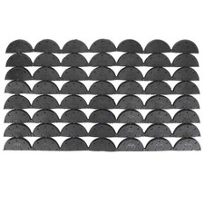 Natudeco 56Pcs Rubber Sole Heel Savers Toe Glue Plates Taps on Black