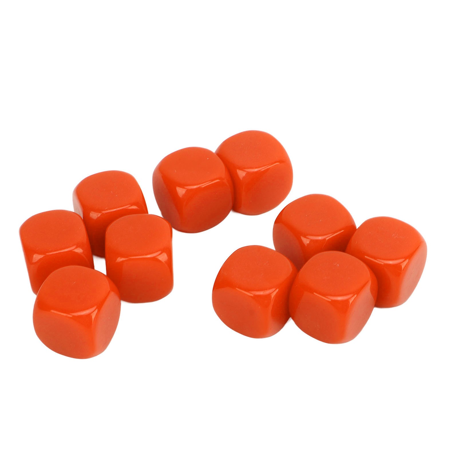 30PCS 16MM Blank Dice Set Plastic Rounded 6 Sided Dice Cubes For Game Party Fun