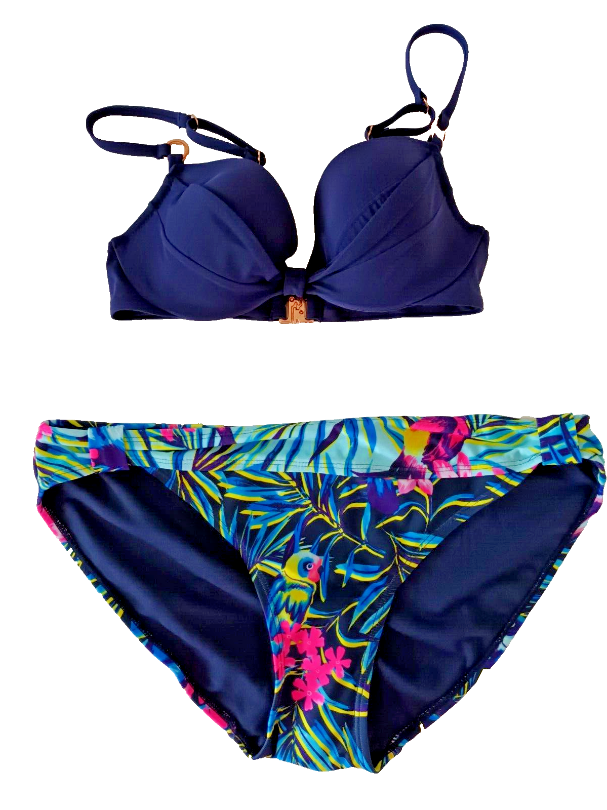 M&S Rosie for Autograph/George UK 30C/12 Multi U/W Balcony Sweetheart Bikini Set