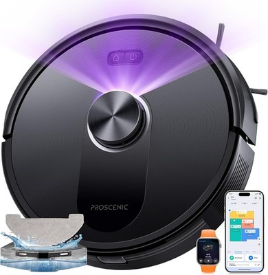 Proscenic Q10+ Saugroboter mit Wischmopp 8000Pa Saugkraft LiDAR Navigation