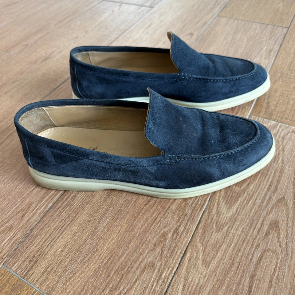 Paseo de verano de gamuza azul Lora Piana para hombre 41 Foto 2 de 4