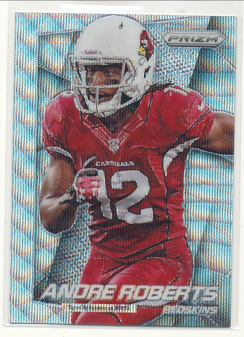 2014 Panini Prizm Andre Roberts Light Blue Wave Prizm /99