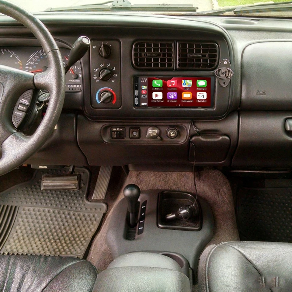 PANTALLA TÁCTIL INALÁMBRICA CARPLAY PARA RADIO ESTÉREO DE COCHE DODGE DURANGO 1998-2000 GPS Foto 4 de 4