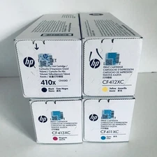 GENUINE HP 410X SET CF410XC CF411XC CF412XC CF413XC High Yield LaserJet Toner