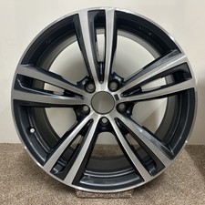 BMW F30 3 SERIES M SPORT 442M 19" ALLOY WHEEL BLACK DIAMOND CUT 7852493 FRONT