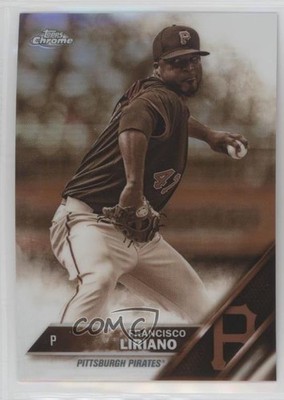 2016 Topps Chrome Sepia Refractor Francisco Liriano #178 4ns