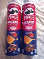 NEW 2 Tubes Of Pringles Sweet & Smoky BBQ 165g Limited Edition. Free P&P.