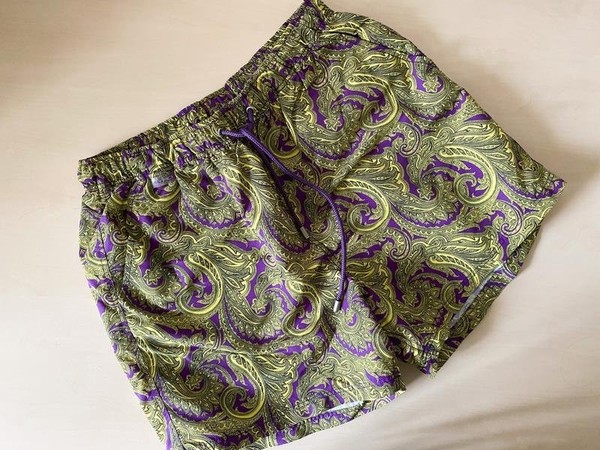 Men Etro Shorts Purple 33 / L / 48