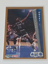 1992-93 Fleer Shaquille O'Neal Drake's Rookie Card #37 Orlando Magic Shaq RC. rookie card picture