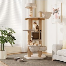 64 Inch Cat Tree Tower With Scratching Posts Toys For Indoor Cats