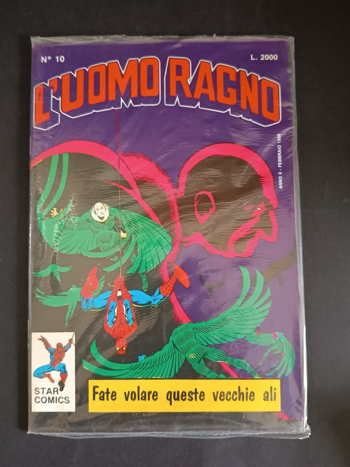 Fumetto L'UOMO RAGNO Fate volare queste vecchie ali n. 10 STAR COMICS (1988)