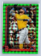 2025 Topps Chrome Update Wilyer Abreu Green Geometric Refractor /99 #USC118