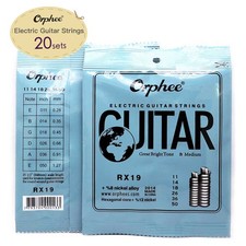 20 Pack of 6 Strings Electric Guitar Strings Carbon Steel Strings Gauge 11-50 US