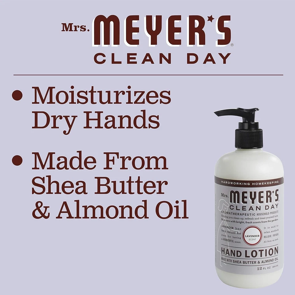 MRS. MEYER'S CLEAN DAY Loción para manos secas, 12 fl oz (paquete de 1) Foto 4 de 4