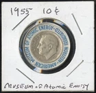 US Coin 1955 Museum Of Atomic Energy Irradiated Silver Dime In Holder