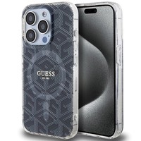 Guess IML Gcube Magsafe Hardcase FüR Iphone 15 Pro 6.1 Zoll, Schwarz