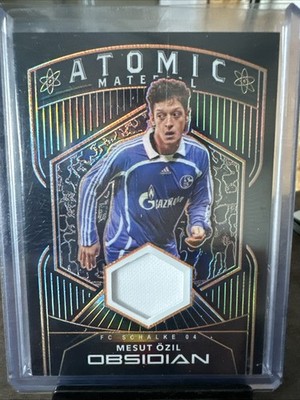 Mesut Özil Panini Obsidian Atomic Match Worn Patch Schalke /30 Electric Edge